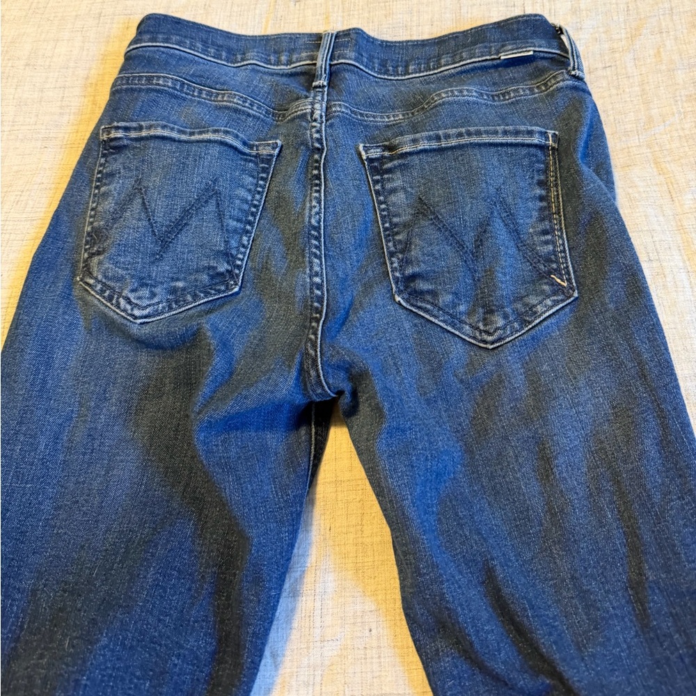 MOTHER Lil' Mid Rise Dazzler Ankle Jeans
